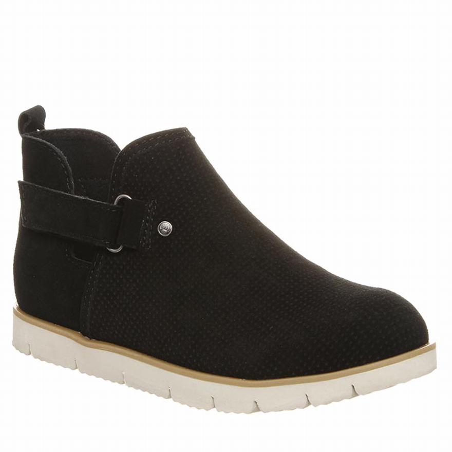 Bearpaw Zoe Ankle Boots UK - Women's Boots Black ||JOBQLI-061||